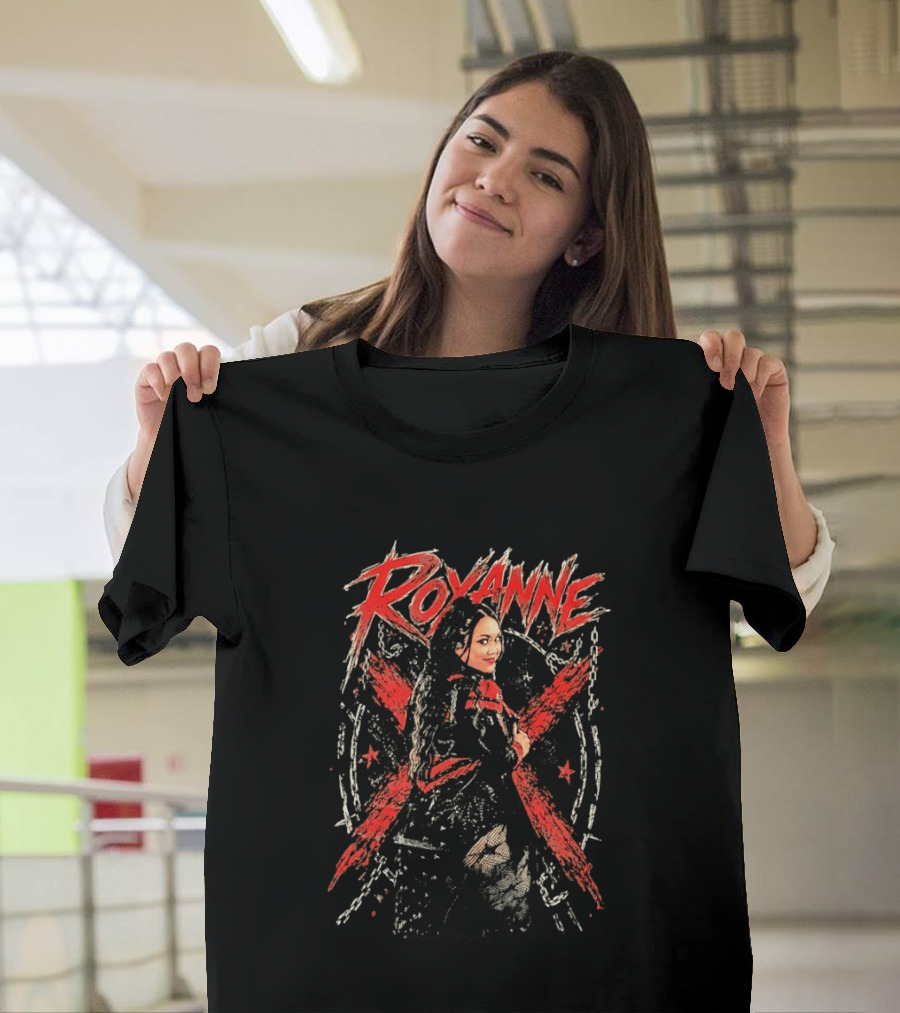 Roxanne WWE Wrestling Red And Black Star T-Shirt