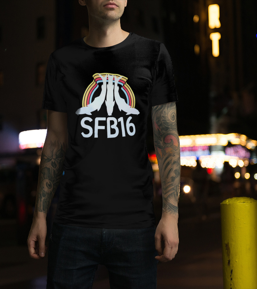SFB16 Fish Fishing Rainbow T-Shirt