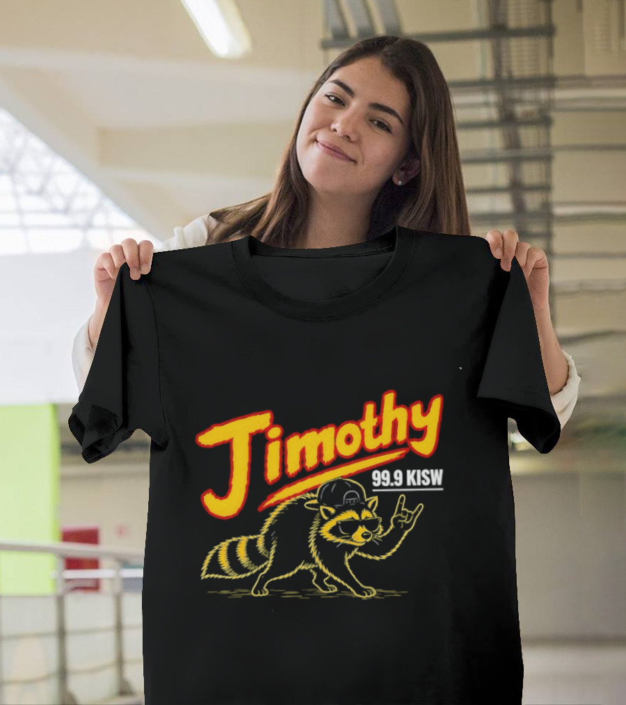 Jimothy 99.9 KISW Raccoon Rock Seattle Radio T-Shirt