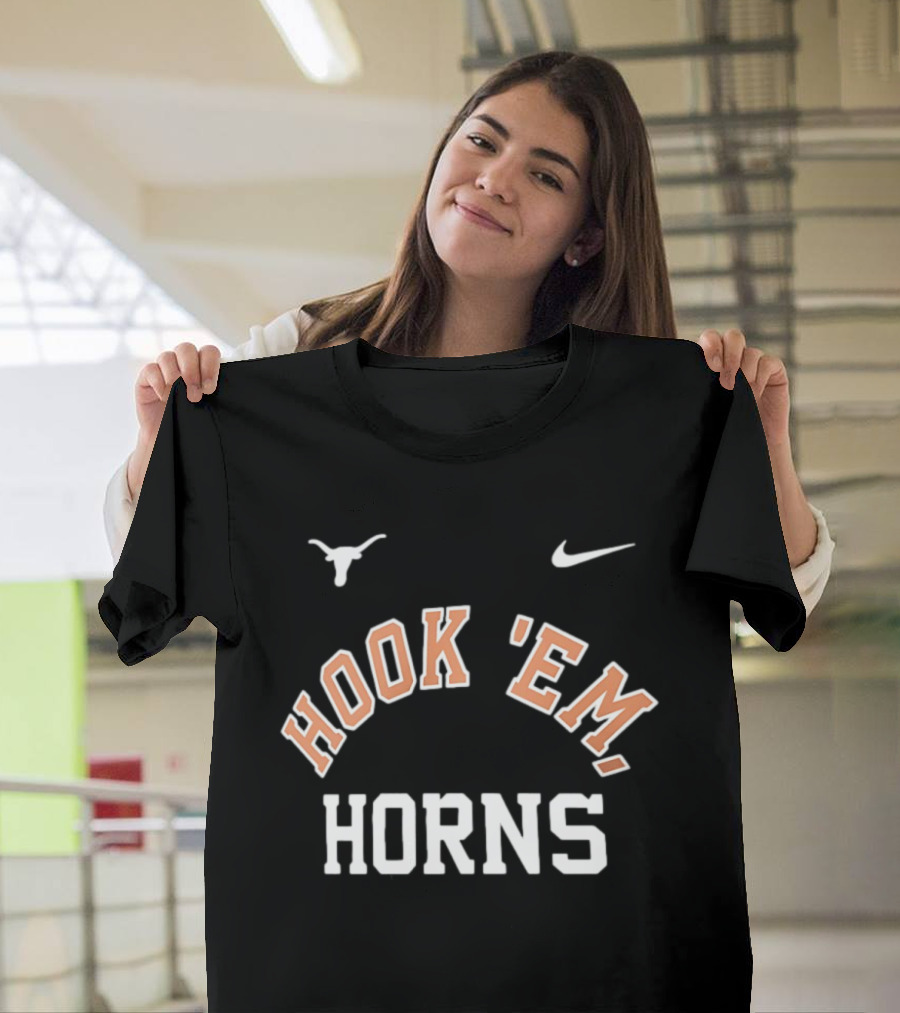 Texas Longhorns Hook 'Em Horns Nike NCAA College Football T-Shirt