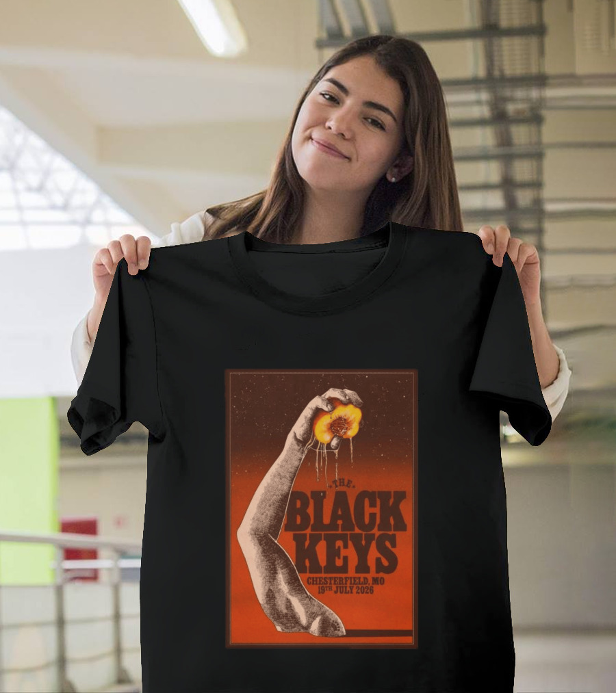 The Black Keys Chesterfield MO 19th July 2026 Dripping Peach Arm T-Shirt