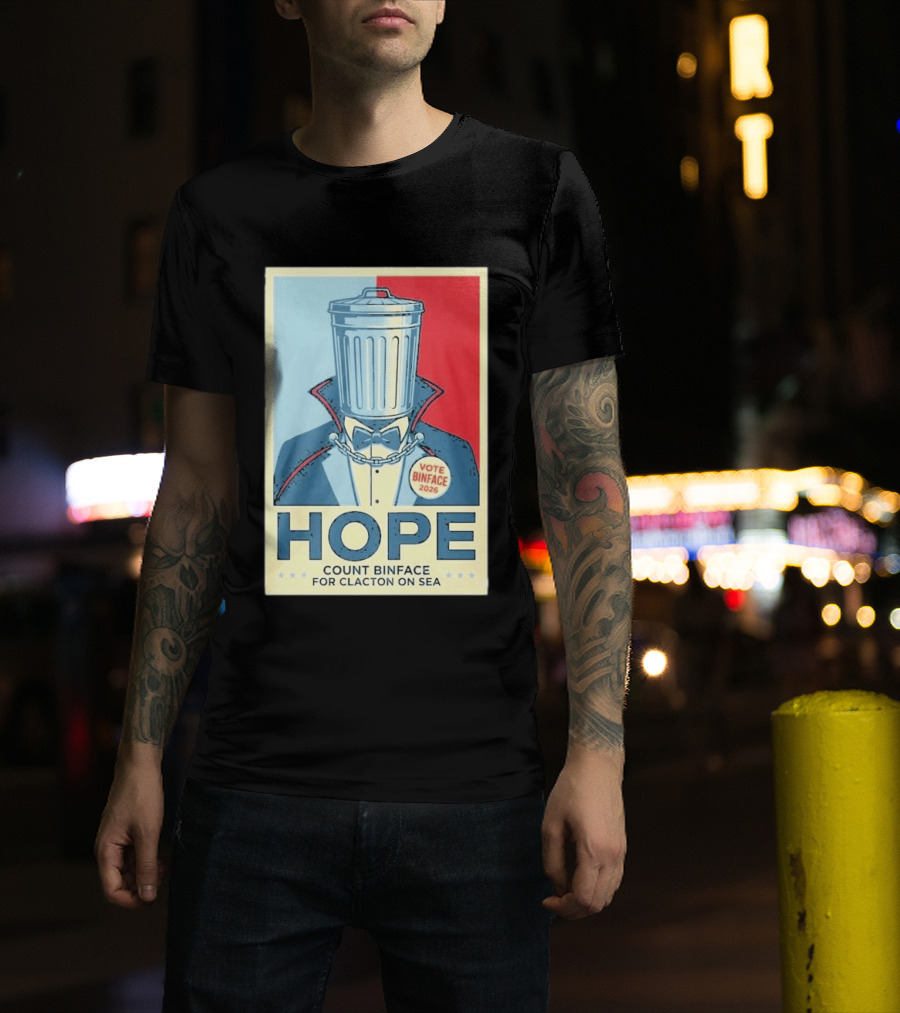 Vote Binface 2026 Hope Count Binface For Clacton On Sea T-Shirt