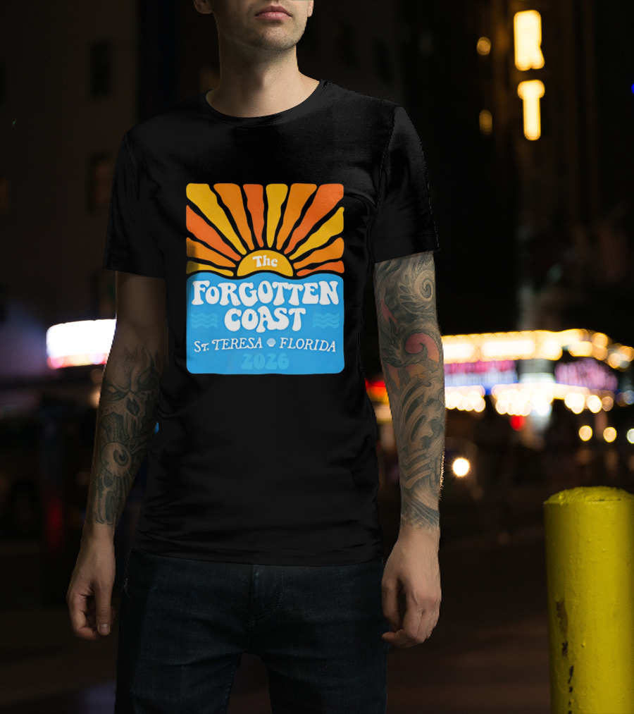 The Forgotten Coast St Teresa Florida 2026 Sunset Waves T-Shirt