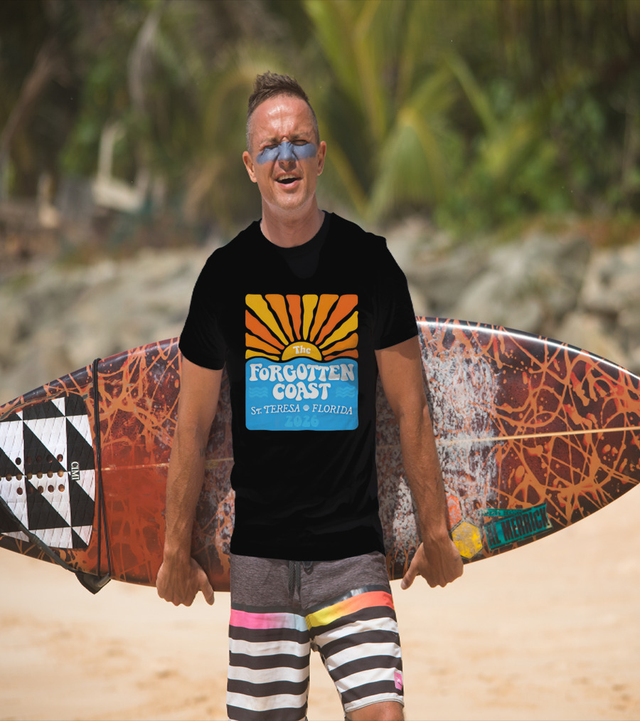 The Forgotten Coast St Teresa Florida 2026 Sunset Waves T-Shirt