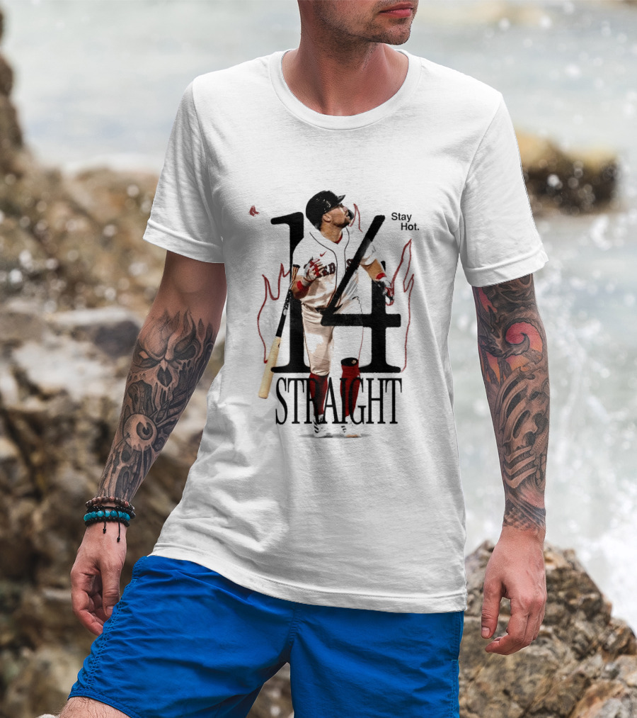 Boston Red Sox Stay Hot 14 Straight Baseball Triumph T-Shirt