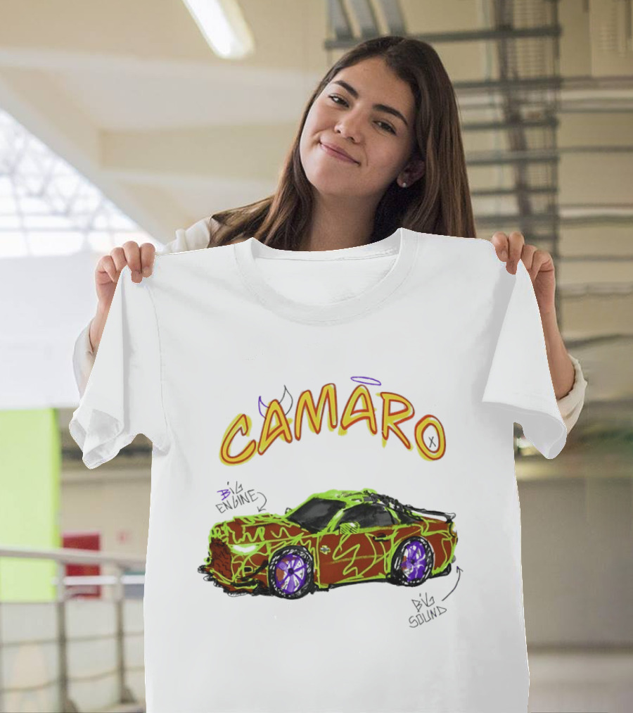 Camaro Big Engine Big Sound Vibrant Street T-Shirt