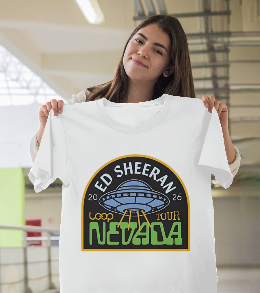 Ed Sheeran 2026 Nevada Loop Tour UFO T-Shirt