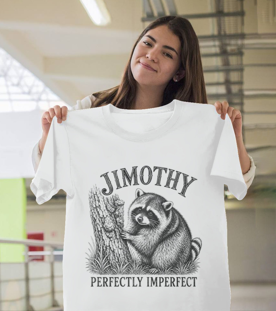 Jimothy Perfectly Imperfect Raccoon Forest T-Shirt