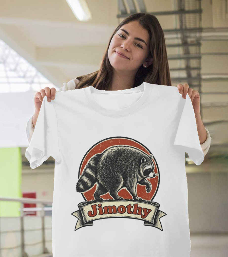 Jimothy Raccoon Vintage Style Meme T-Shirt