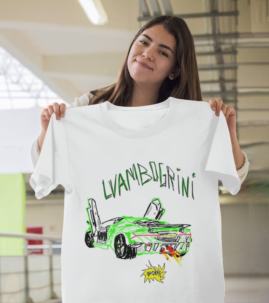 Lvambogrini Urdomo Sports Car Lamborghini Drawing T-Shirt