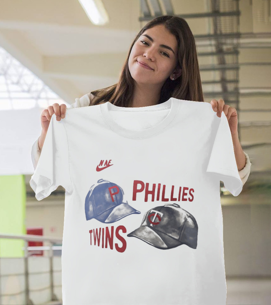 Nike Phillies Twins Baseball Caps 2026 Matchup T-Shirt