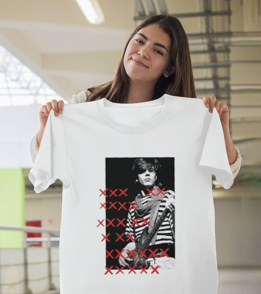 Simon Le Bon Duran Duran 80s Pop Striped T-Shirt