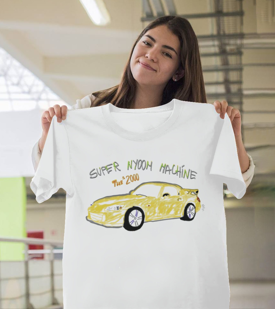 Super Nyoom Machine The S2000 JDM Car Enthusiast Yellow Racer T-Shirt