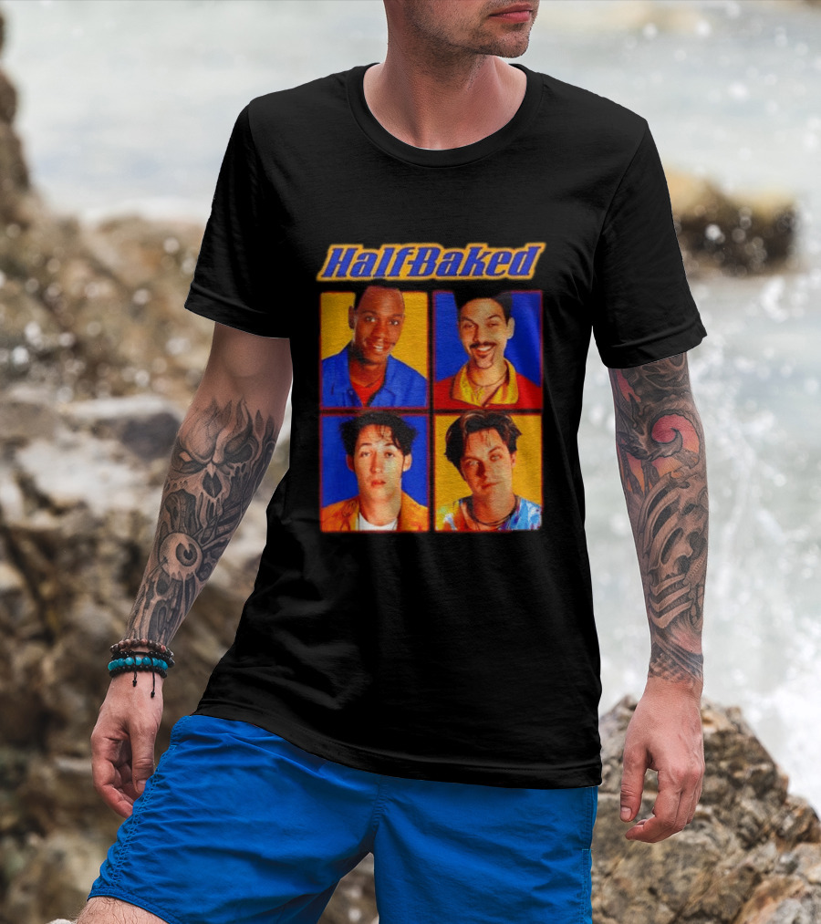 Half Baked Movie Characters Block T-Shirt