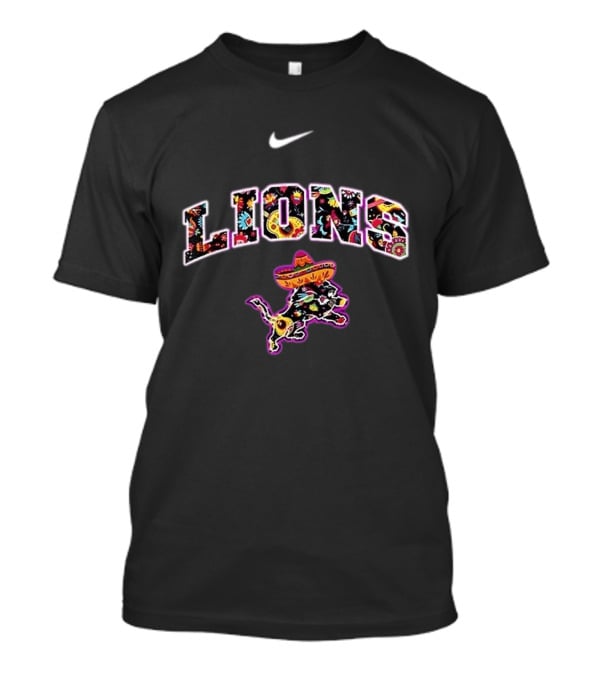 Nike Detroit Lions Hispanic Heritage Fiesta Sombrero Bull T-Shirt