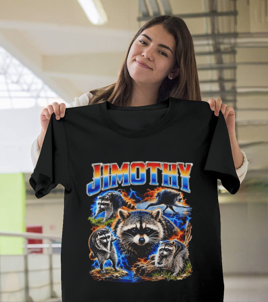 Jimothy Raccoon Wildlife Adventure Seattle Trash Panda T-Shirt