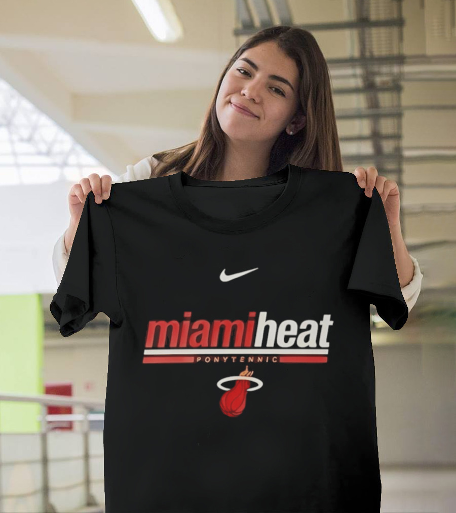 Nike Miami Heat Shaquille O Neal Ponytennis NBA T-Shirt