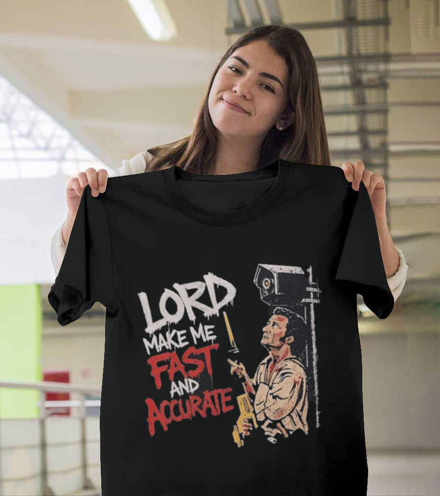 Lord Make Me Fast And Accurate Star Wars Lightsaber Jedi T-Shirt