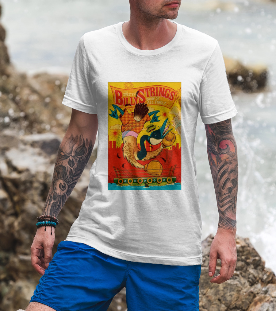Billy Strings Boston MA July 21 2026 Greatest Show Of All Time Boxing Duck With Gloves T-Shirt