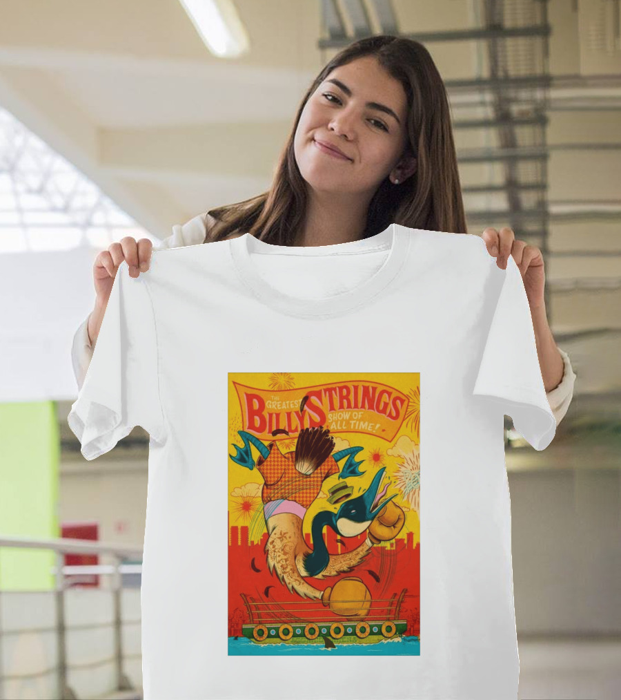 Billy Strings Boston MA July 21 2026 Greatest Show Of All Time Boxing Duck With Gloves T-Shirt