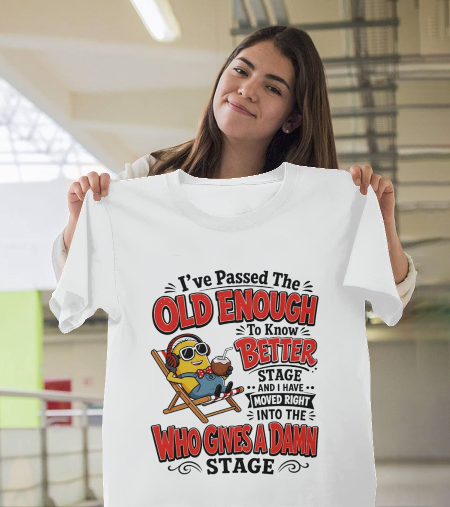 Minion I've Passed The Old Enough To Know Better Stage Who Gives A Damn Stage T-Shirt