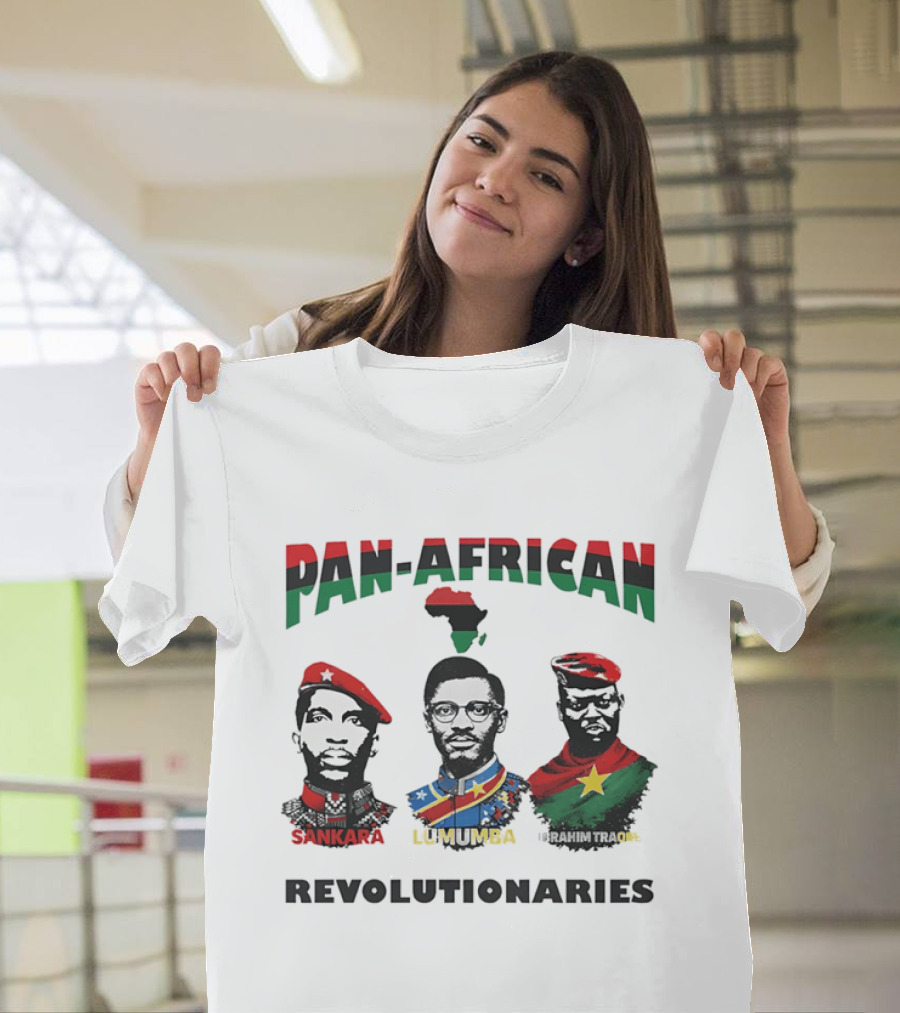 Pan African Revolutionaries Sankara Lumumba Ibrahim Traoré T-Shirt
