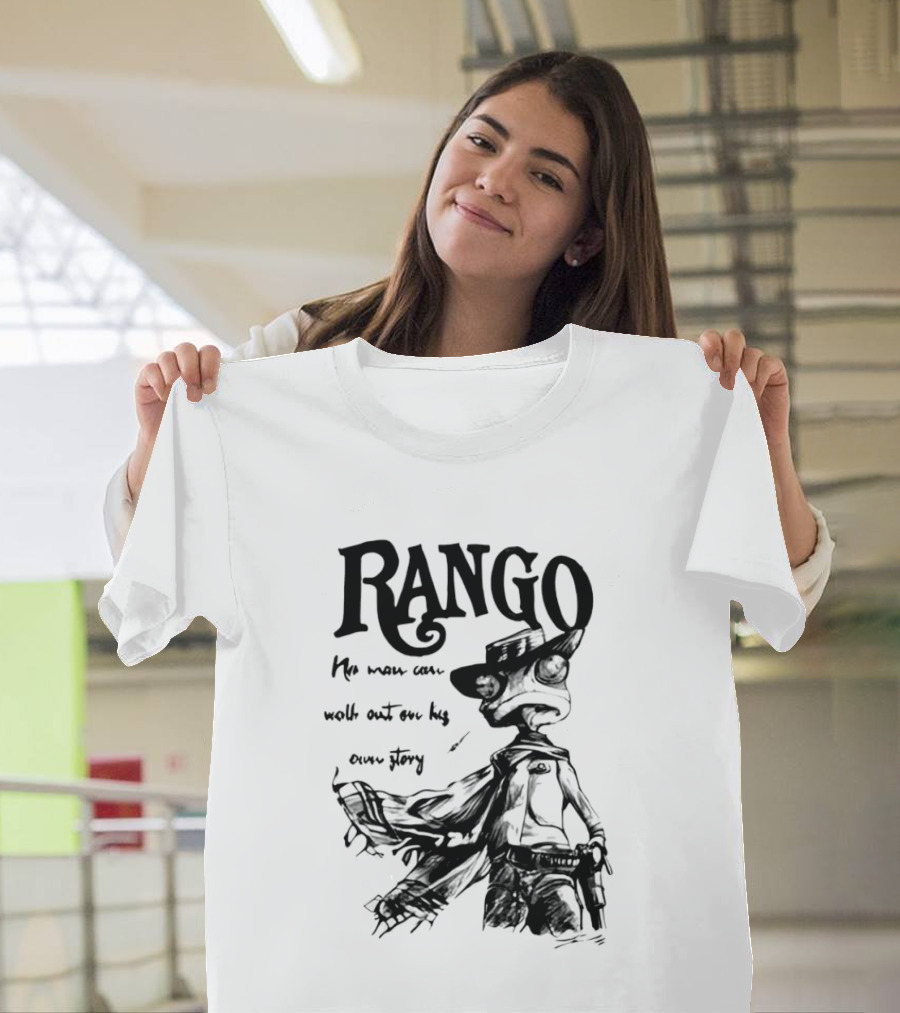 Rango He Who Walks Out Cowboy T-Shirt