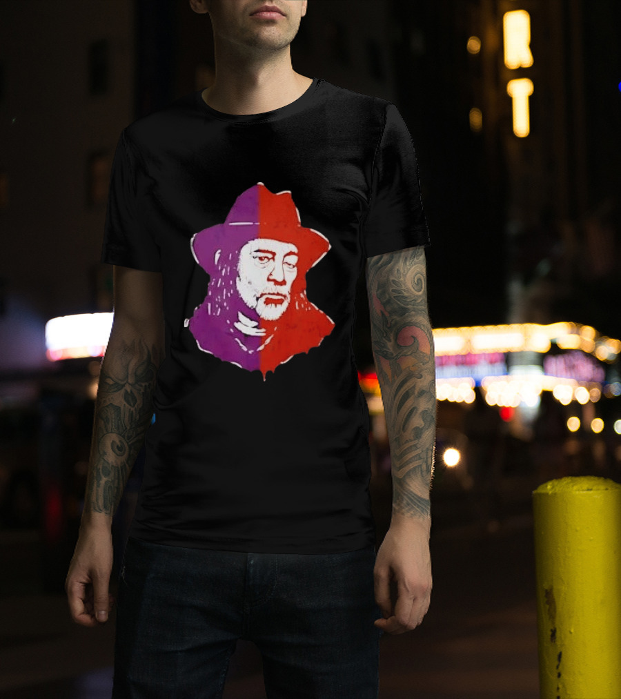 Willie Nelson Face Pop Art Style Cowboy Hat T-Shirt