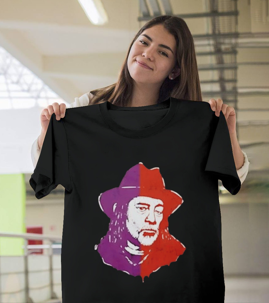 Willie Nelson Face Pop Art Style Cowboy Hat T-Shirt