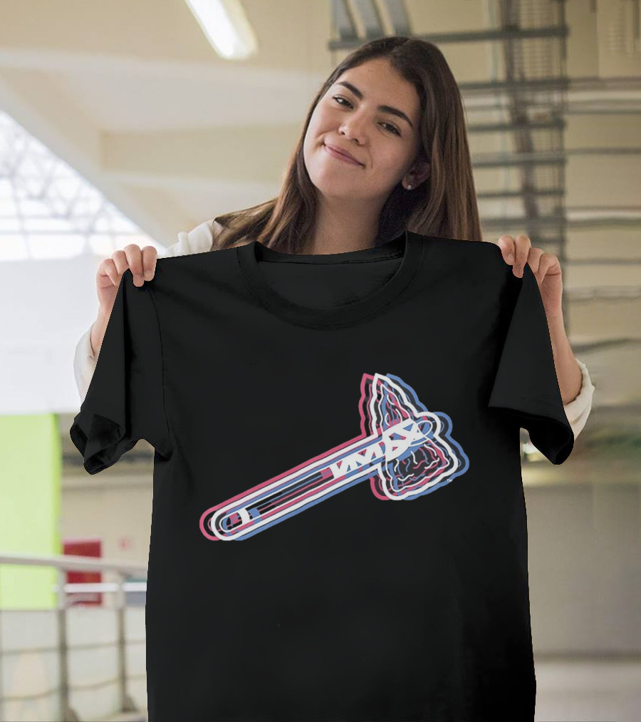 Atlanta Braves 2026 Glitch MLB Tomahawk T-Shirt