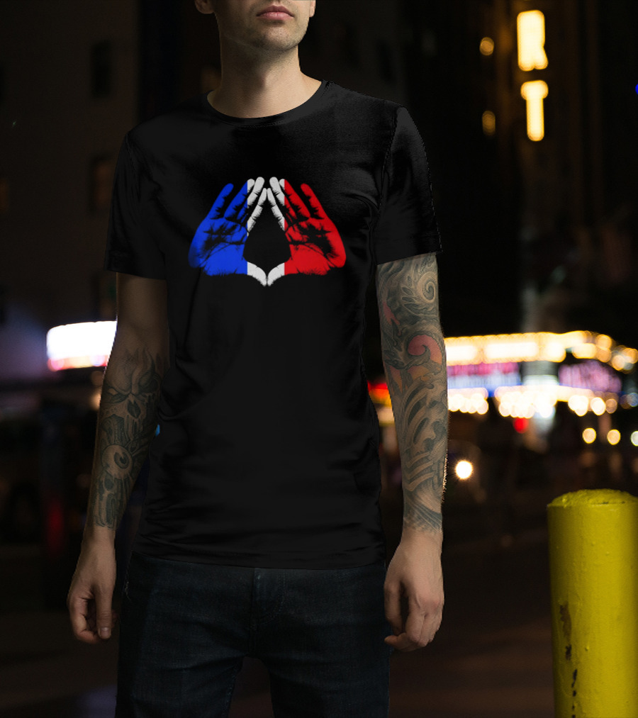 Reasonable Doubt 30th Anniversary Paris Tour French Flag Hands Icon J Z30 T-Shirt