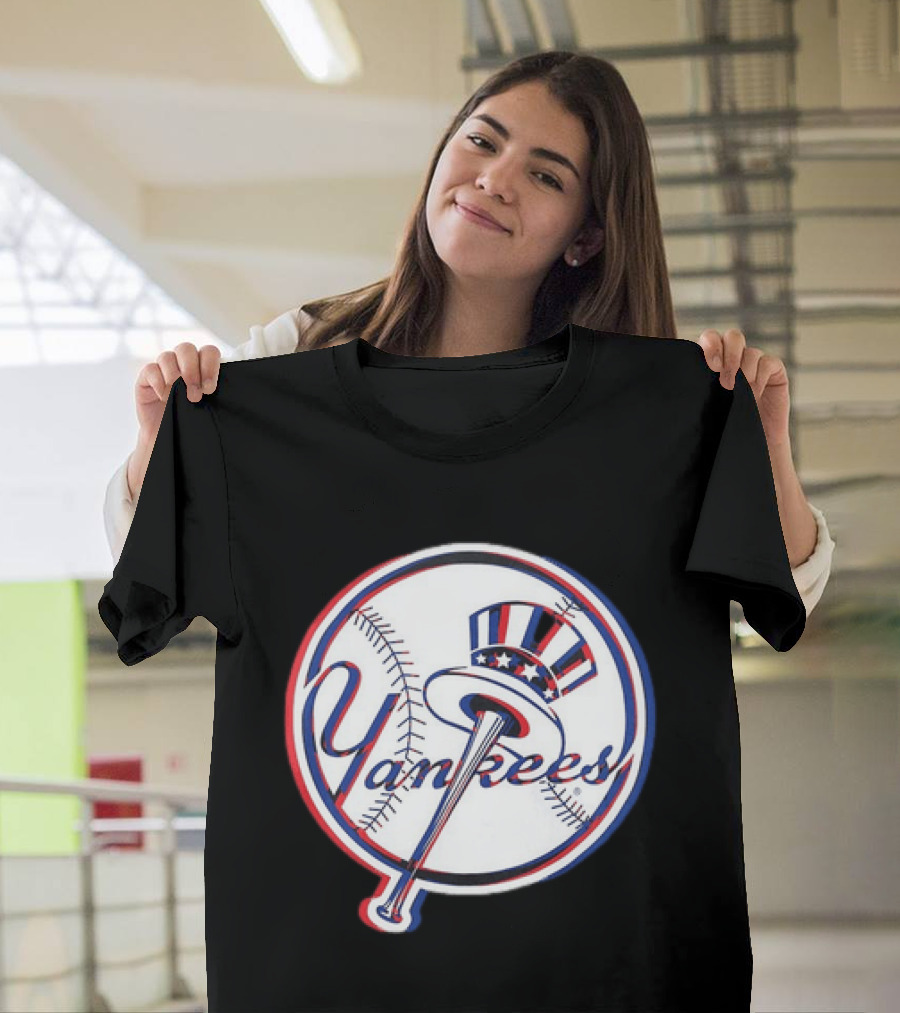 New York Yankees MLB 2026 Glitch Yankees Baseball T-Shirt