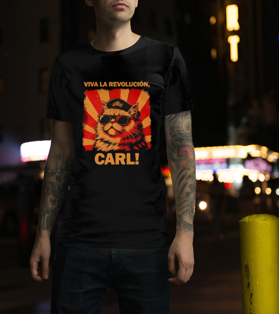 Viva La Revolución Carl Persian Cat King T-Shirt
