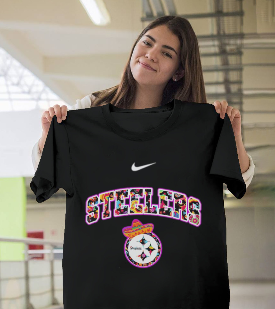 Nike Pittsburgh Steelers Hispanic Heritage Sombrero Fiesta T-Shirt