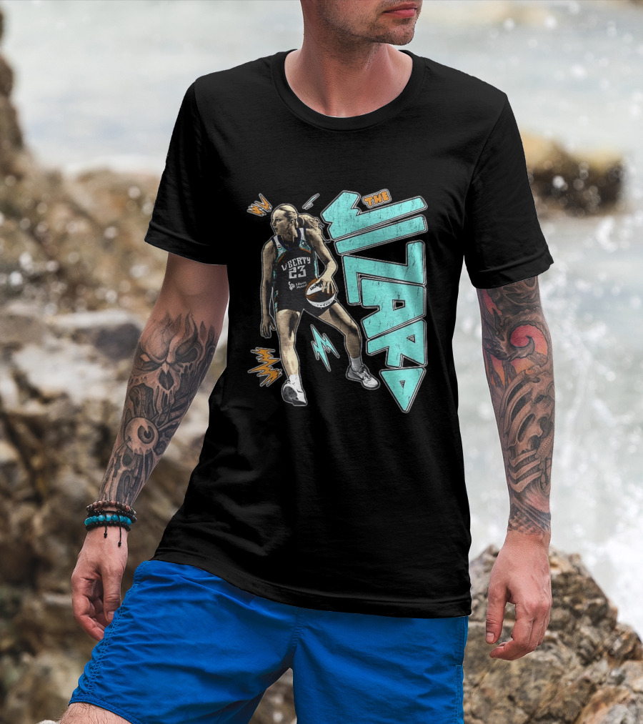 New York Liberty WNBA The Wizard Marine Johannès 23 Basketball T-Shirt