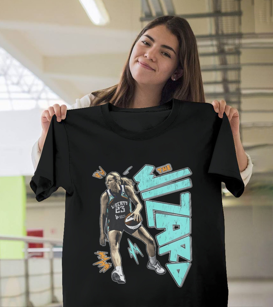 New York Liberty WNBA The Wizard Marine Johannès 23 Basketball T-Shirt