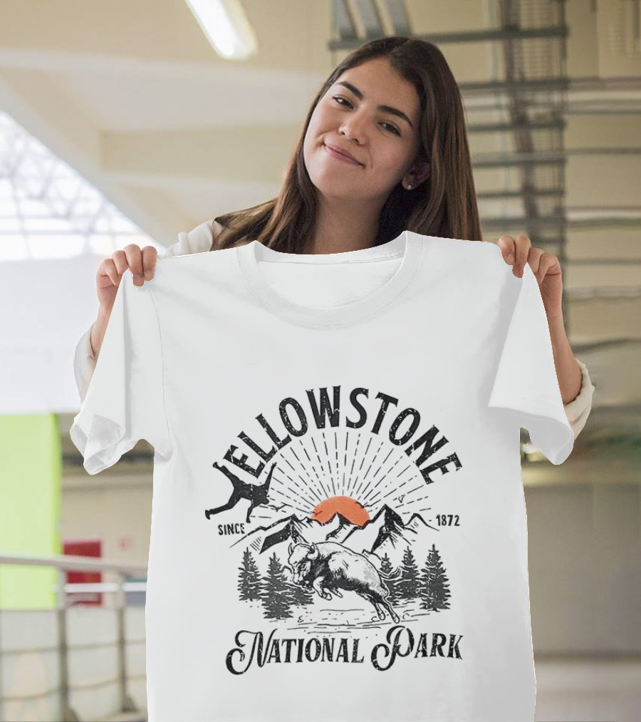 Yellowstone National Park Bison Accident Since 1872 T-Shirt