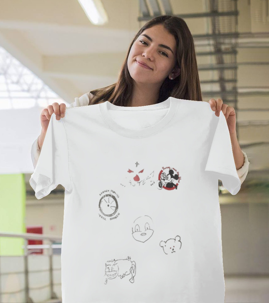 Loe Shimmy Mickey Mouse Paly Hollywood NOCTA Manor Event T-Shirt
