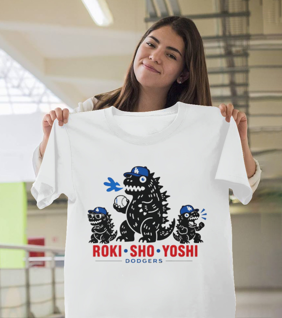 Roki Sho Yoshi Dodgers LA Cap Monsters T-Shirt