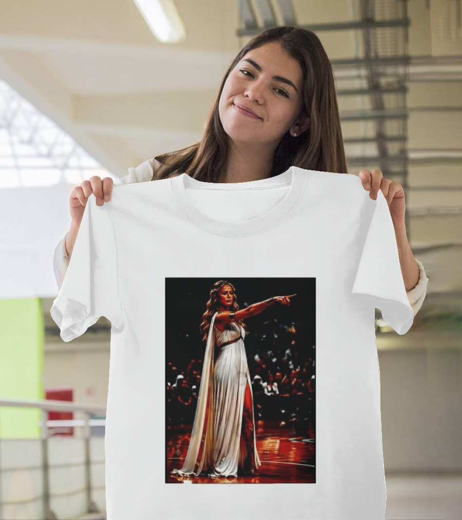 Sophia Cunningham WNBA Goddess Pointing Her Finger Basketball Victory Empowerment T-Shirt