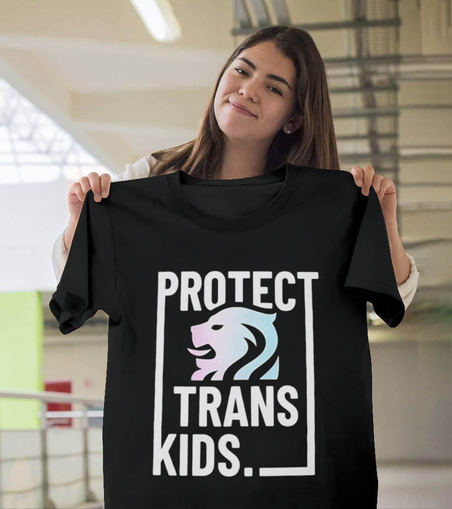Protect Trans Kids Lion T-Shirt