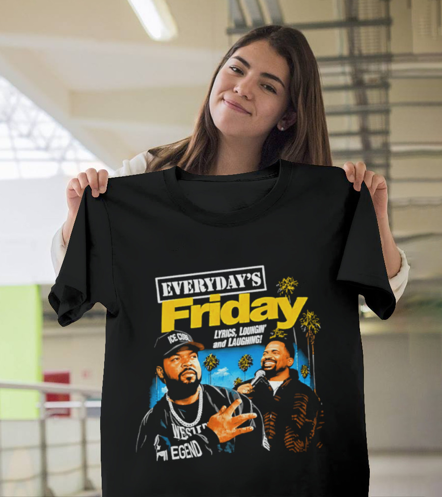 Everyday's Friday Ice Cube Laugh Now Cry Later Palms T-Shirt