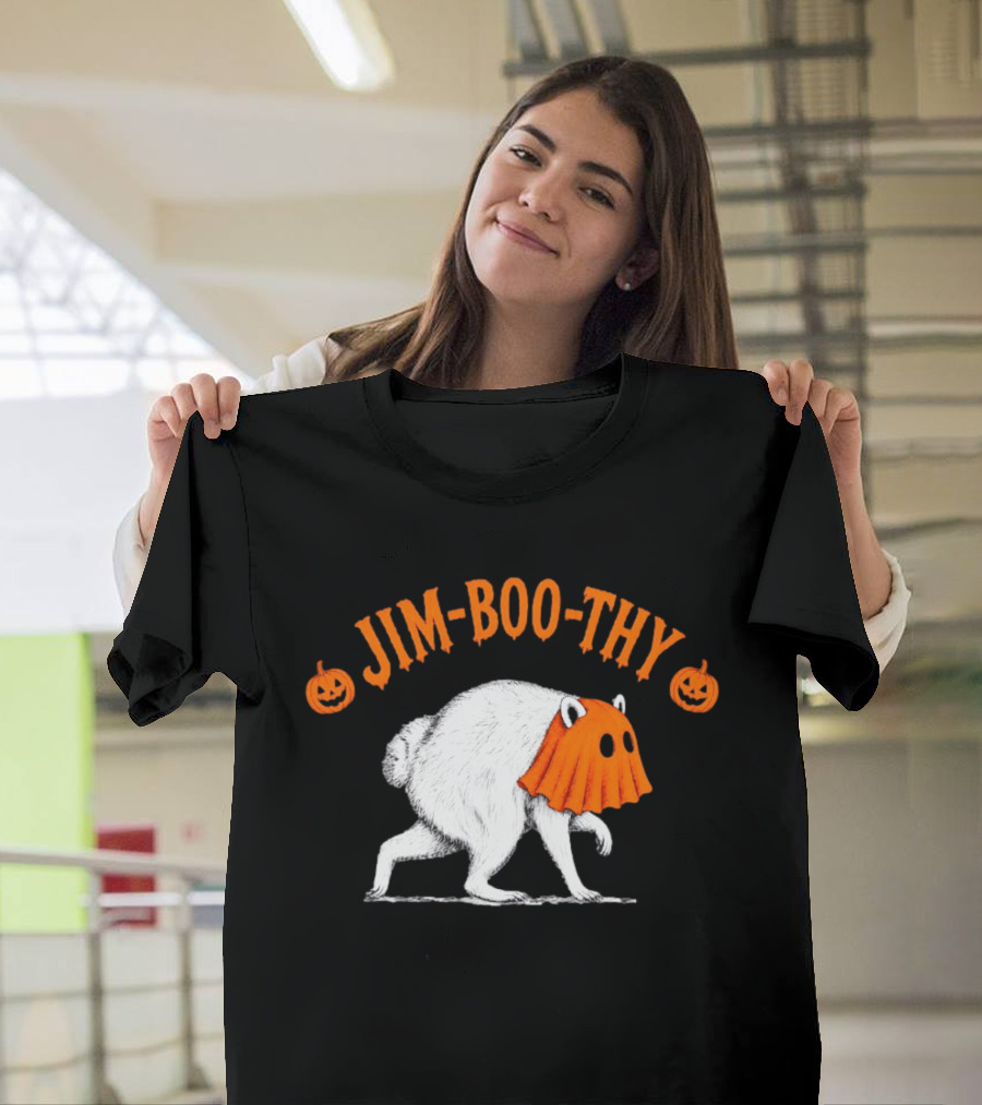Jim Boo Thy Trash Panda Ghost Raccoon Halloween Meme T-Shirt