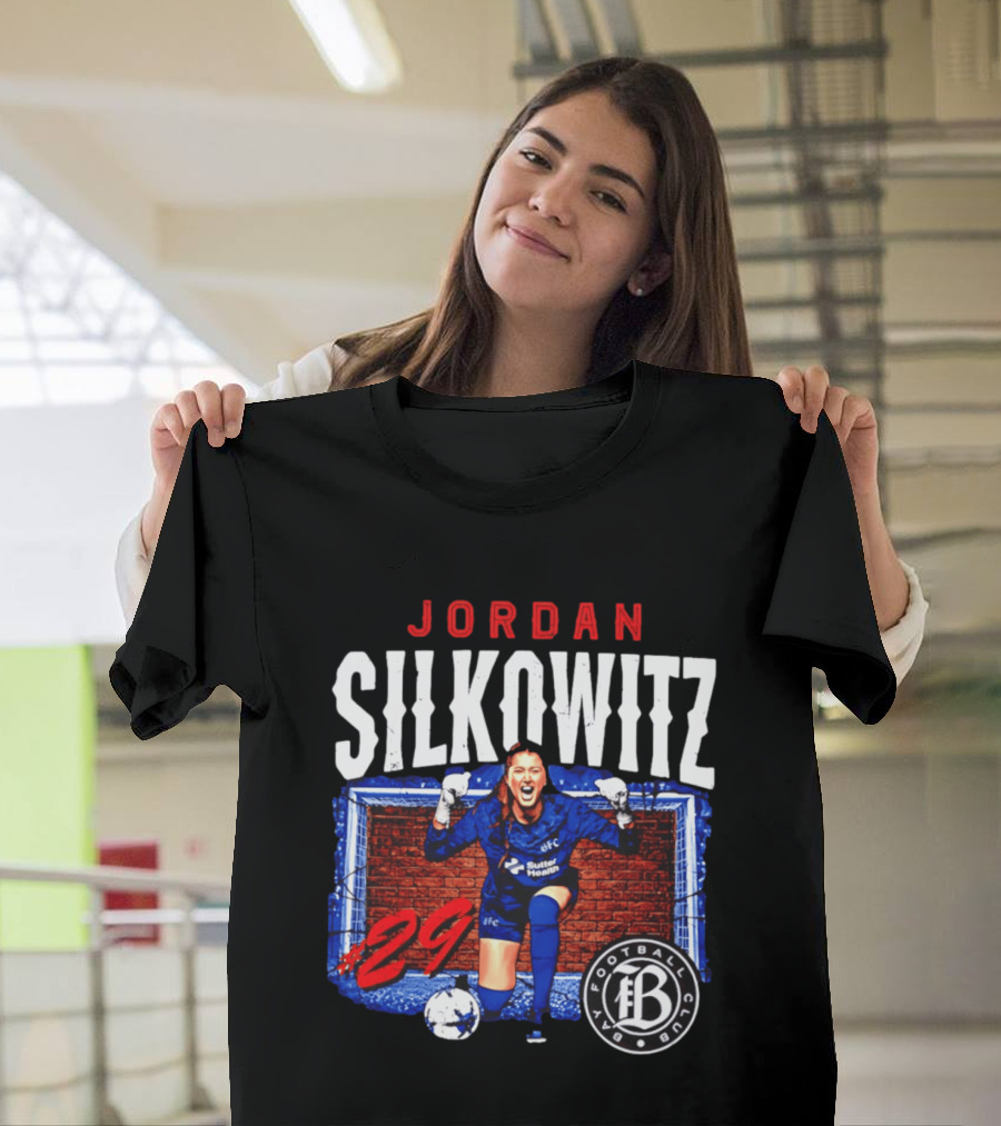Jordan Silkowitz Bay Football Club #29 Soccer Player T-Shirt