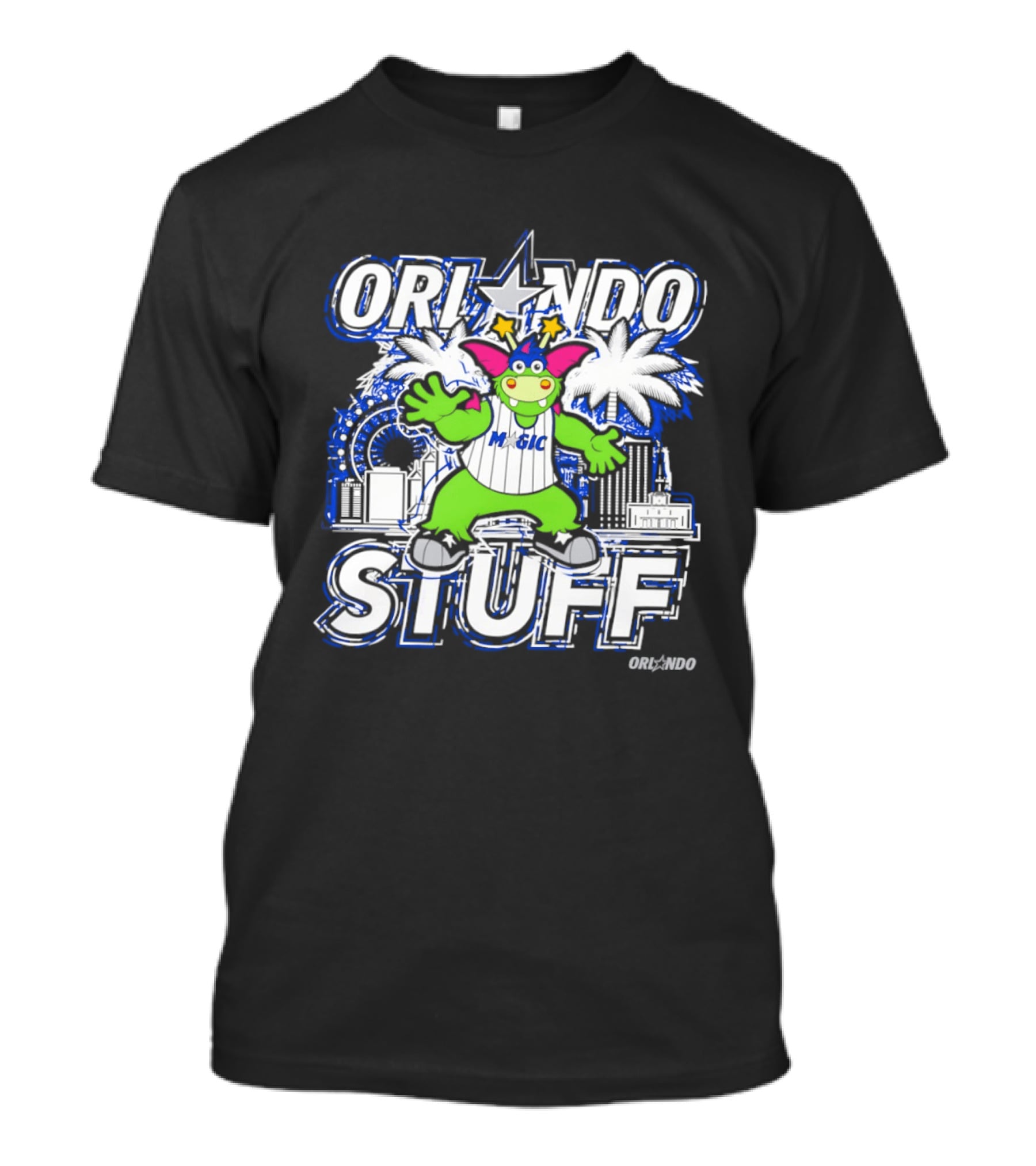 Orlando Magic Stuff Mascot NBA Basketball Fantasy Fun T-Shirt