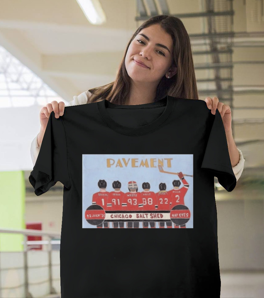 Pavement Band Chicago Salt Shed Nap Eyes July 22 2026 Hockey T-Shirt