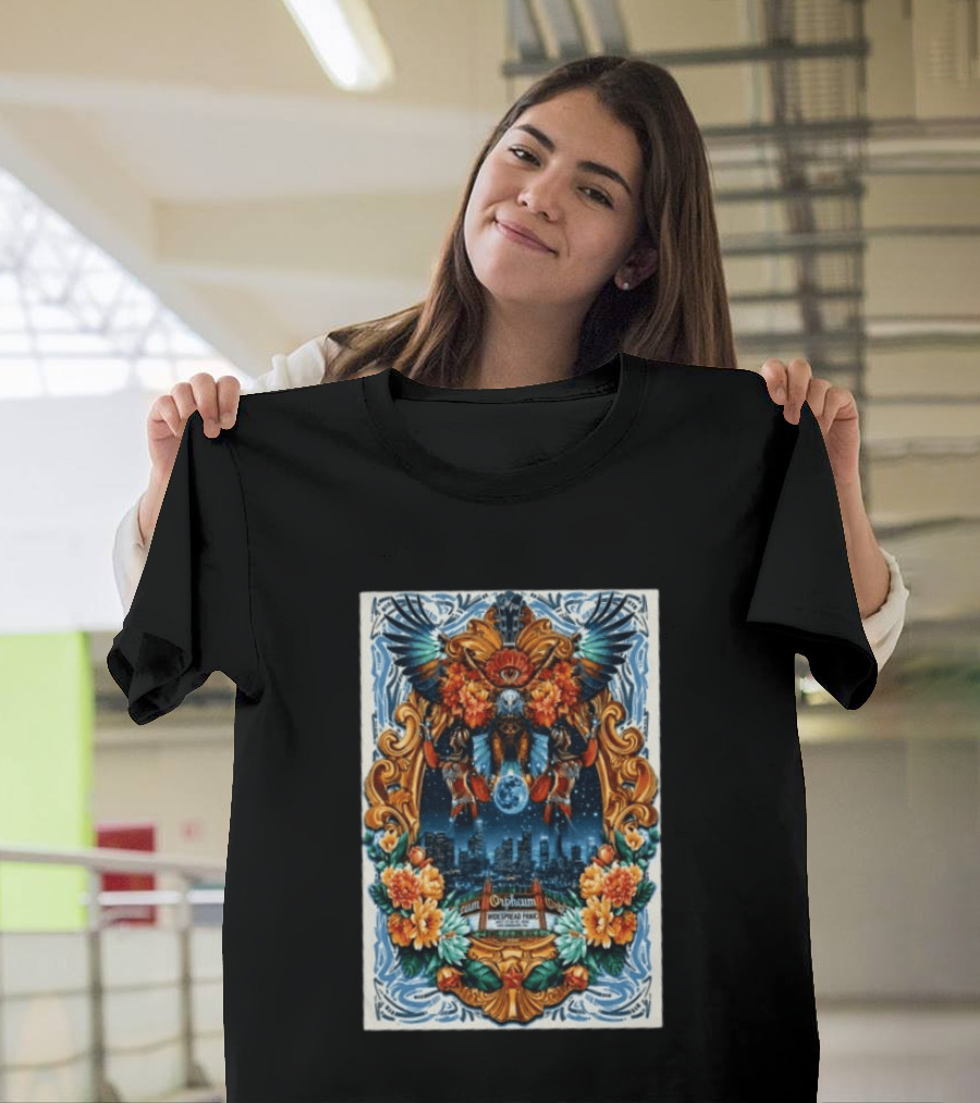 Widespread Panic Orpheum Theatre Los Angeles July 23 25 2026 Tour Vibrant Ornate T-Shirt