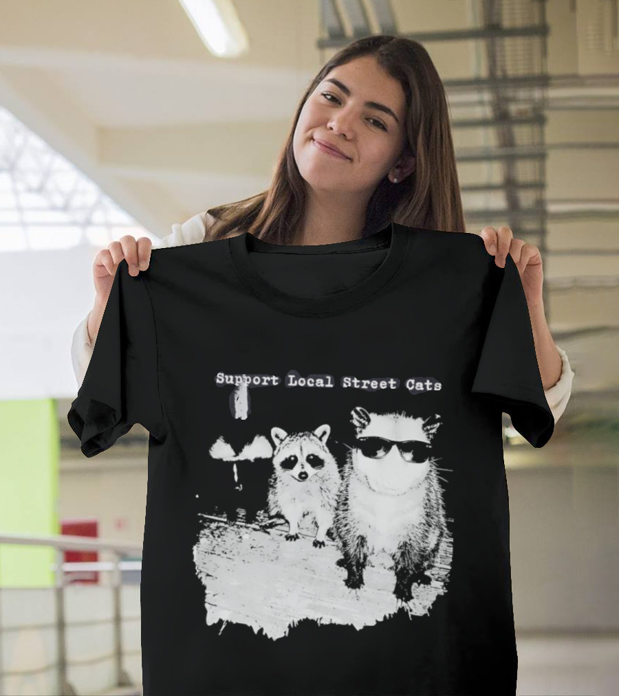 Support Local Street Cats Feline Advocacy T-Shirt