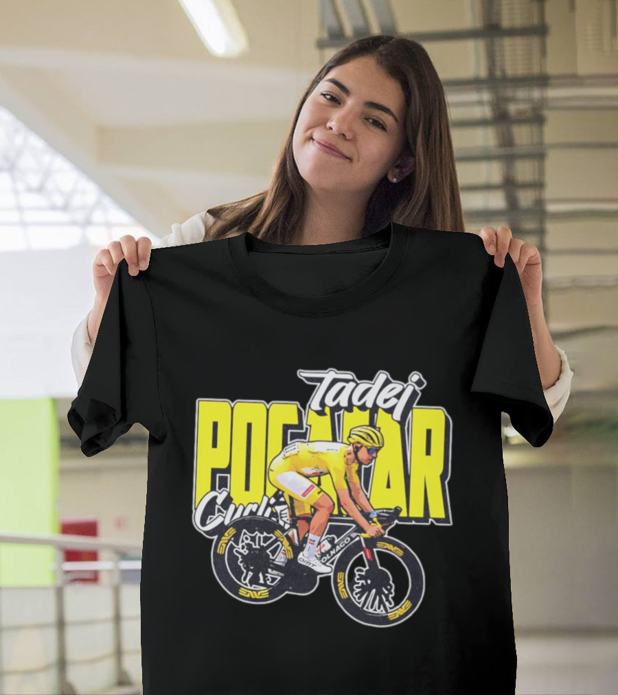Tadej Pogačar Cyclist Colnago Yellow Jersey T-Shirt