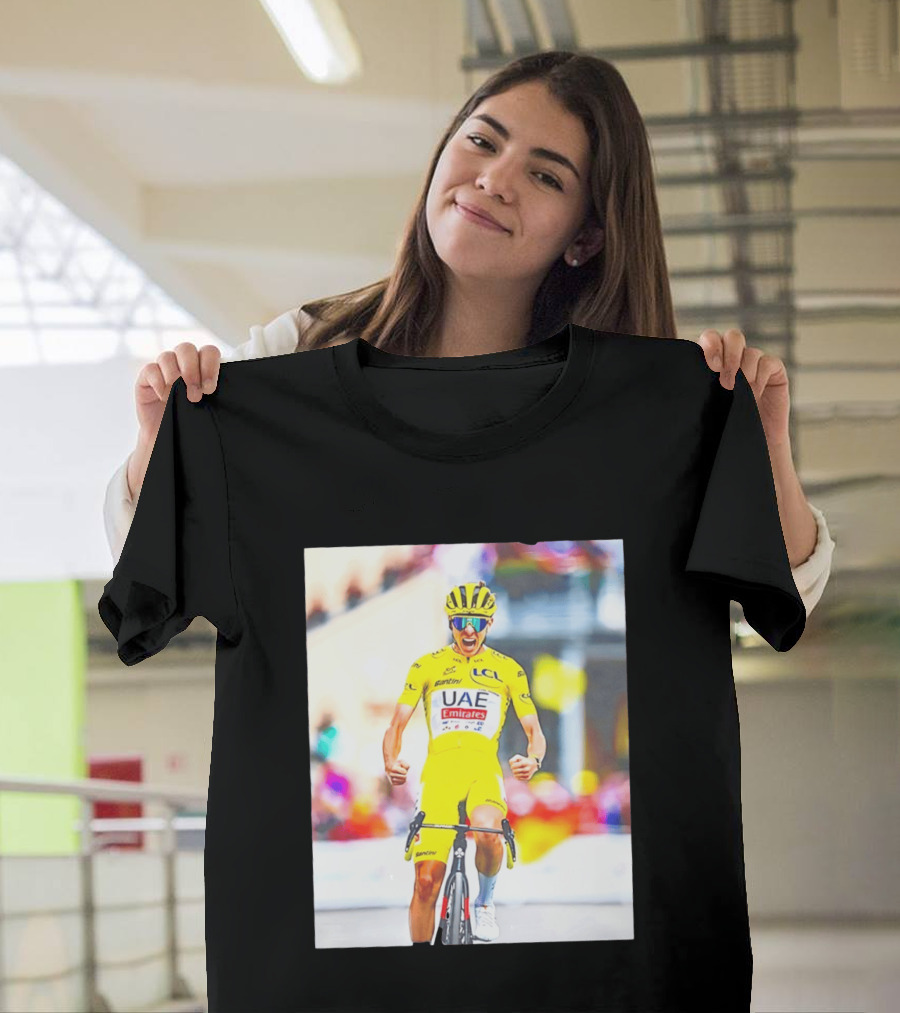 Tadej Pogačar UAE Team Emirates Tour De France Victory Moment T-Shirt